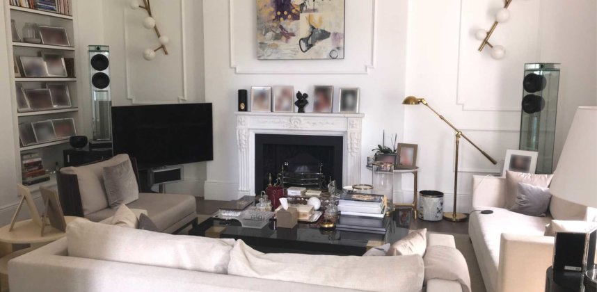 Home Theatre in a high end house of Belgravia, London.